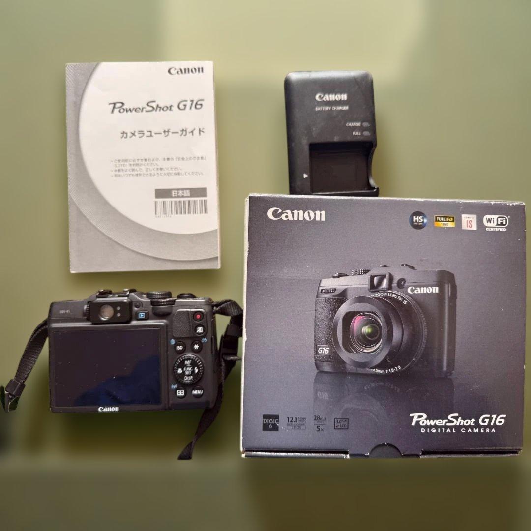 【極美品・箱説付】Canon PowerShot G16 付属品完備／希少な名機