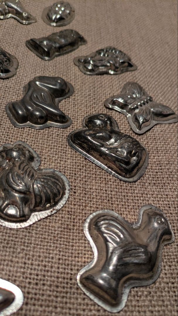 ヴィンテージ チョコレート型 17個セット ブリキ製 モールド CT-1