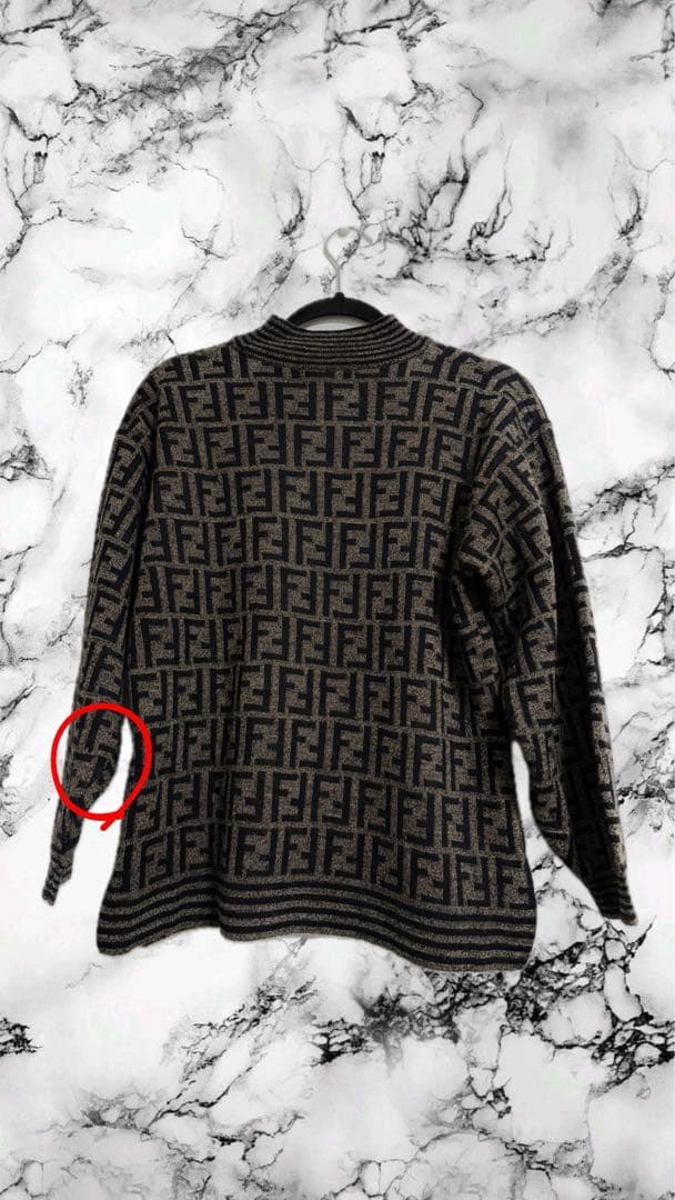 【ヴィンテージ】FENDI フェンディ ズッカ柄 ニット セーター
