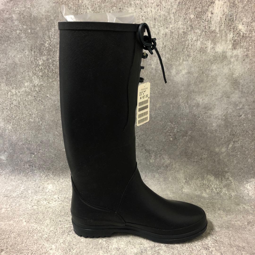 フォロー割■AIGLE BLUEBLUレインブーツ ネイビー ハリランH.R.M