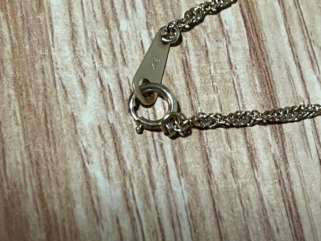 K18 細喜平チェーンネックレス　重さ約5g