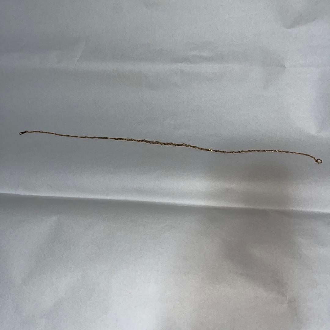 K18 細喜平チェーンネックレス　重さ約5g