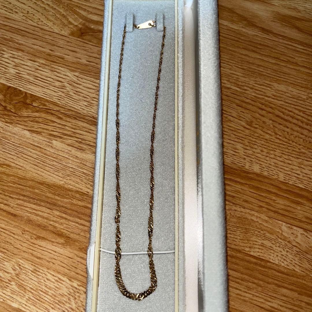 K18 細喜平チェーンネックレス　重さ約5g