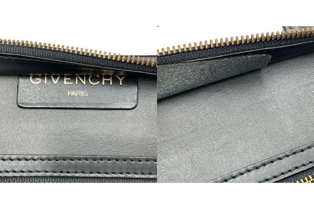 GIVENCHY/ジバンシィ レザー ブリーフケース ビジネスバッグ ブラック