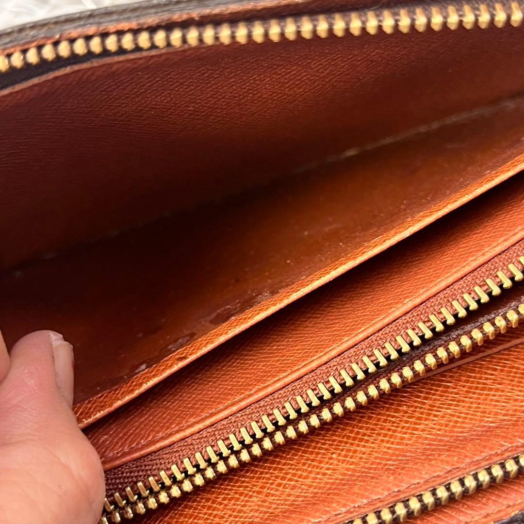 ルイヴィトン　ポルトモネジップ　モノグラムキャンバス　ラウンドファスナー