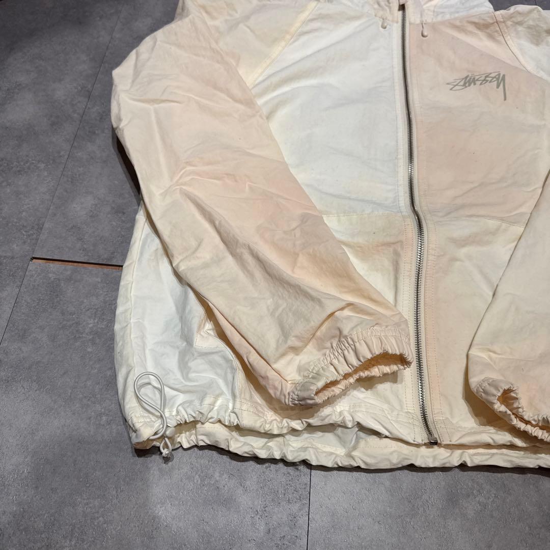 Stussyシェルジャケットホワイト BEACH SHELL WAVE DYE