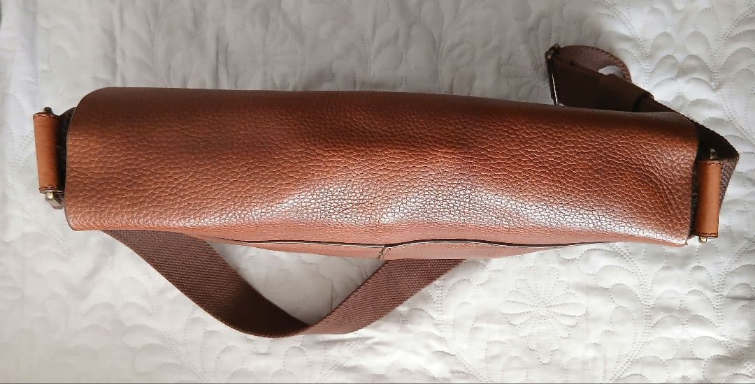 OLD GAP　牛革　ブラウン　メッセンジャー　ショルダーレザーバッグ　美品