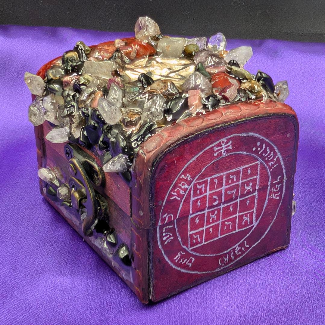 【1点物】 ソロモン王の鍵 護符魔術オルゴンボックス 〜土曜日照応・土星護符〜