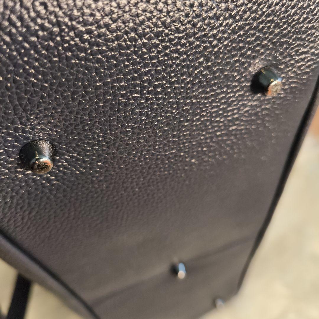 BLUE SINCERE　ビジネスバッグ　トート　レザー　紺色　A4可　肩掛け可