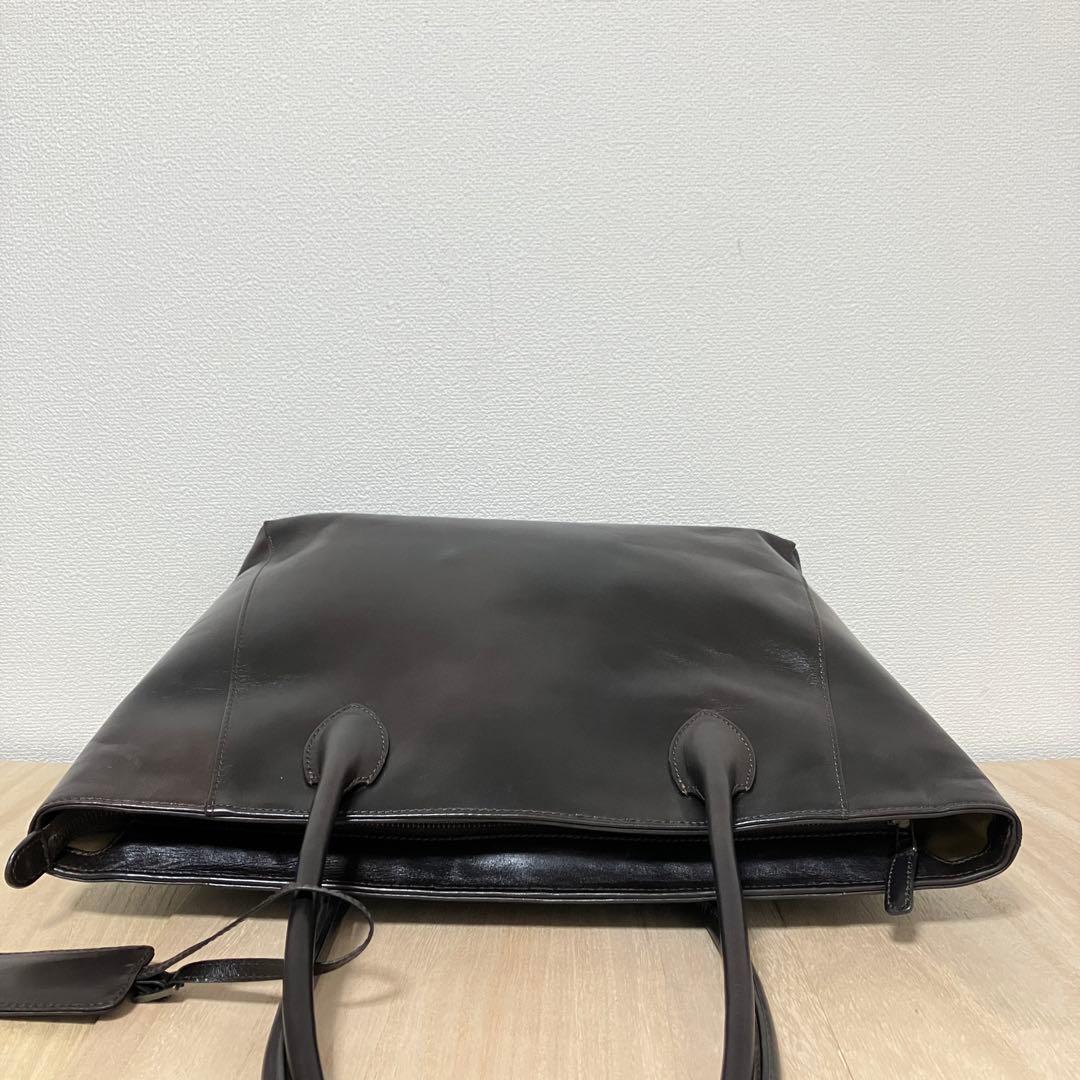 マザーハウス✨アンティーク✨キャリア トート✨定価4.3万円✨A4/PC可✨美品