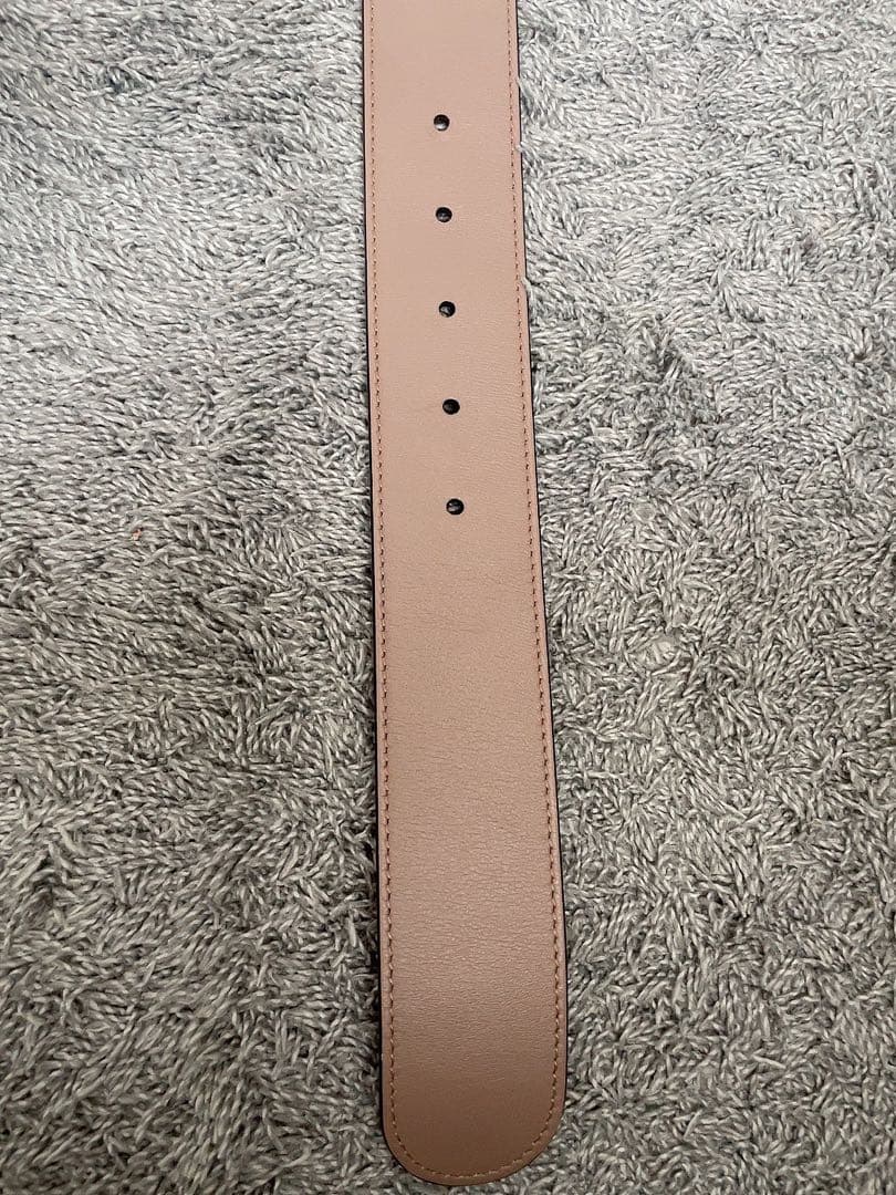 美品 GUCCI グッチGGロゴ ワイドベルト ブラウン 保存袋付き