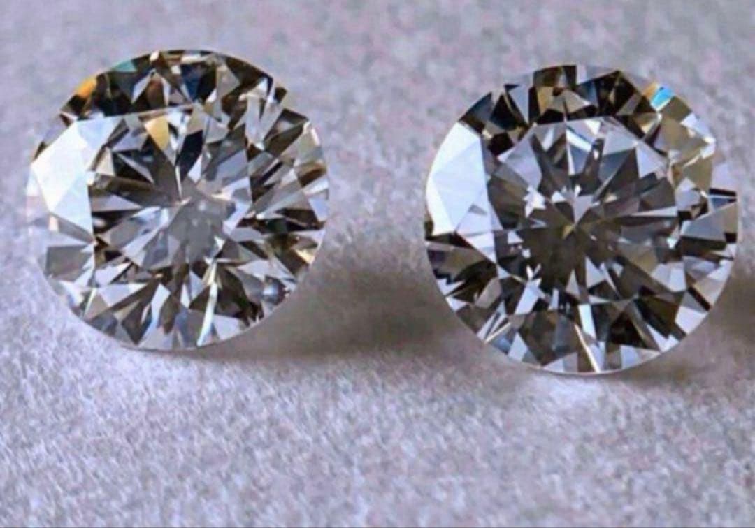 0.13ctx2 天然ダイヤモンドルース2ピース