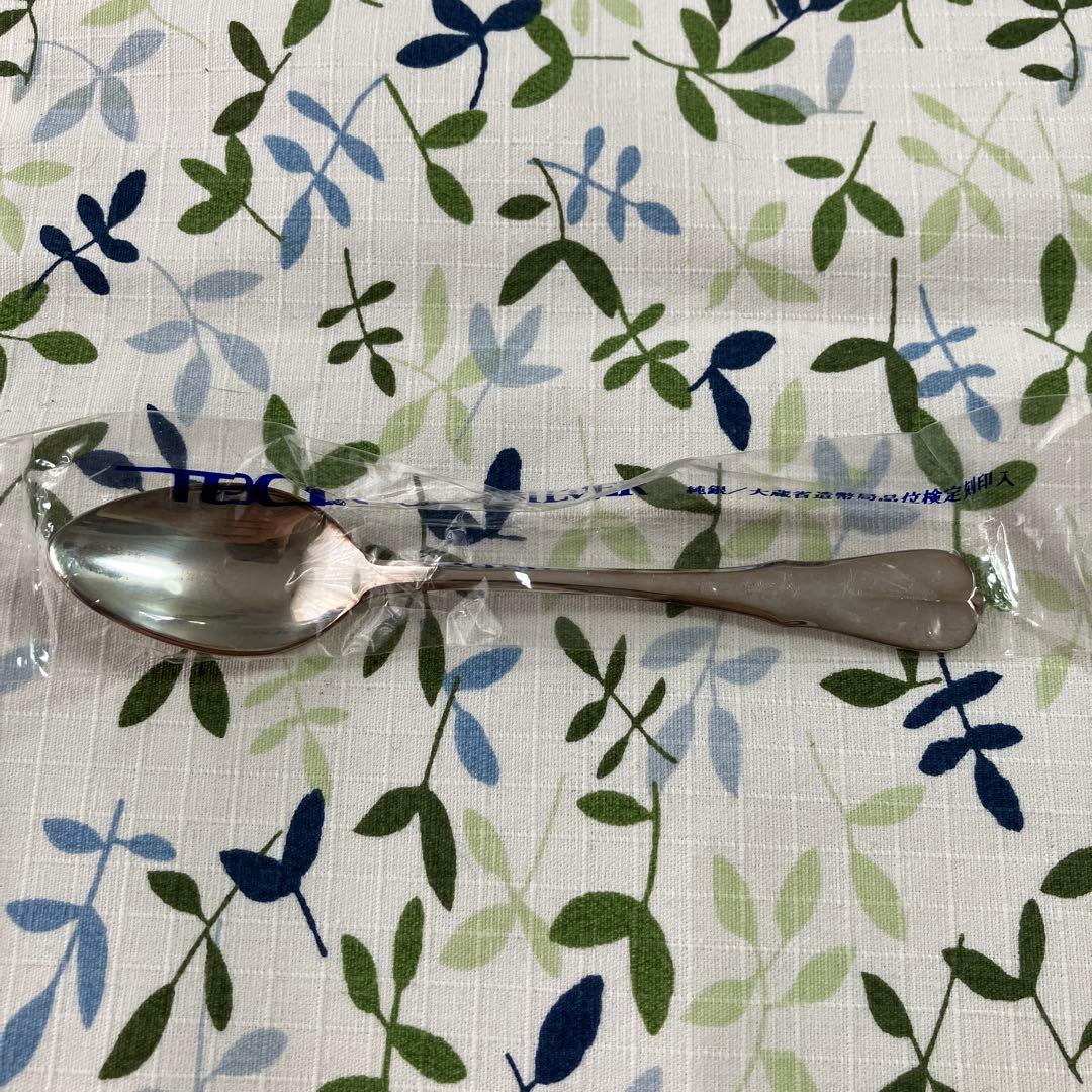 【お値下げしました】TBCL シルバースプーン5本＋シルバーポリシングクロス