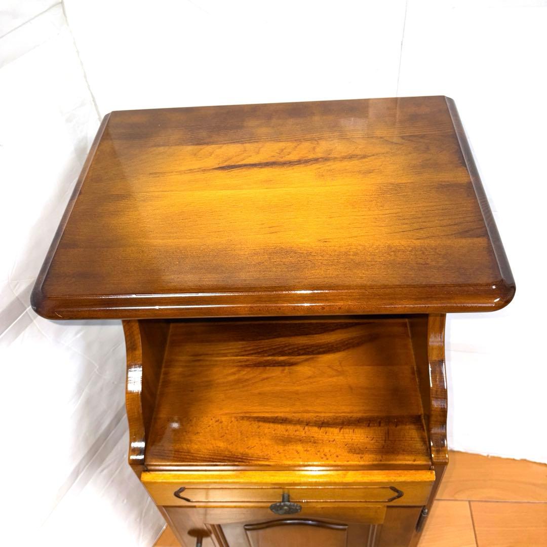 カリモク コロニアル ヴィンテージ 電話台 花台 飾台 オブジェ台