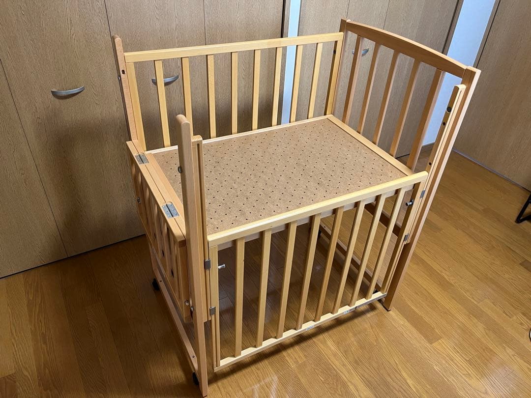 ヤマサキ コンパクトベッド ツーオープン ミニベッド　90×60cm