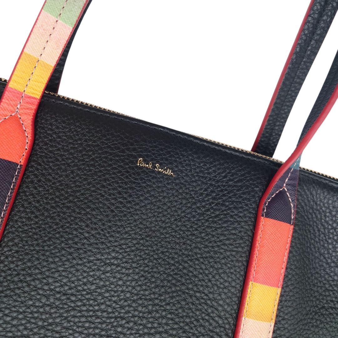 【極美品】ポールスミス　レザー トートバッグ マルチカラー 　メンズ　レディース