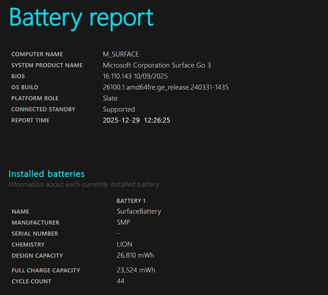 Surface Go 3 10.5型 Core(TM) i3 10100Y