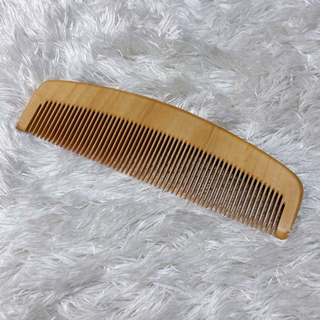 京都十三や 極上国産本つげ 4.5寸 とき櫛 つげ櫛 薩摩つげ ケース付き