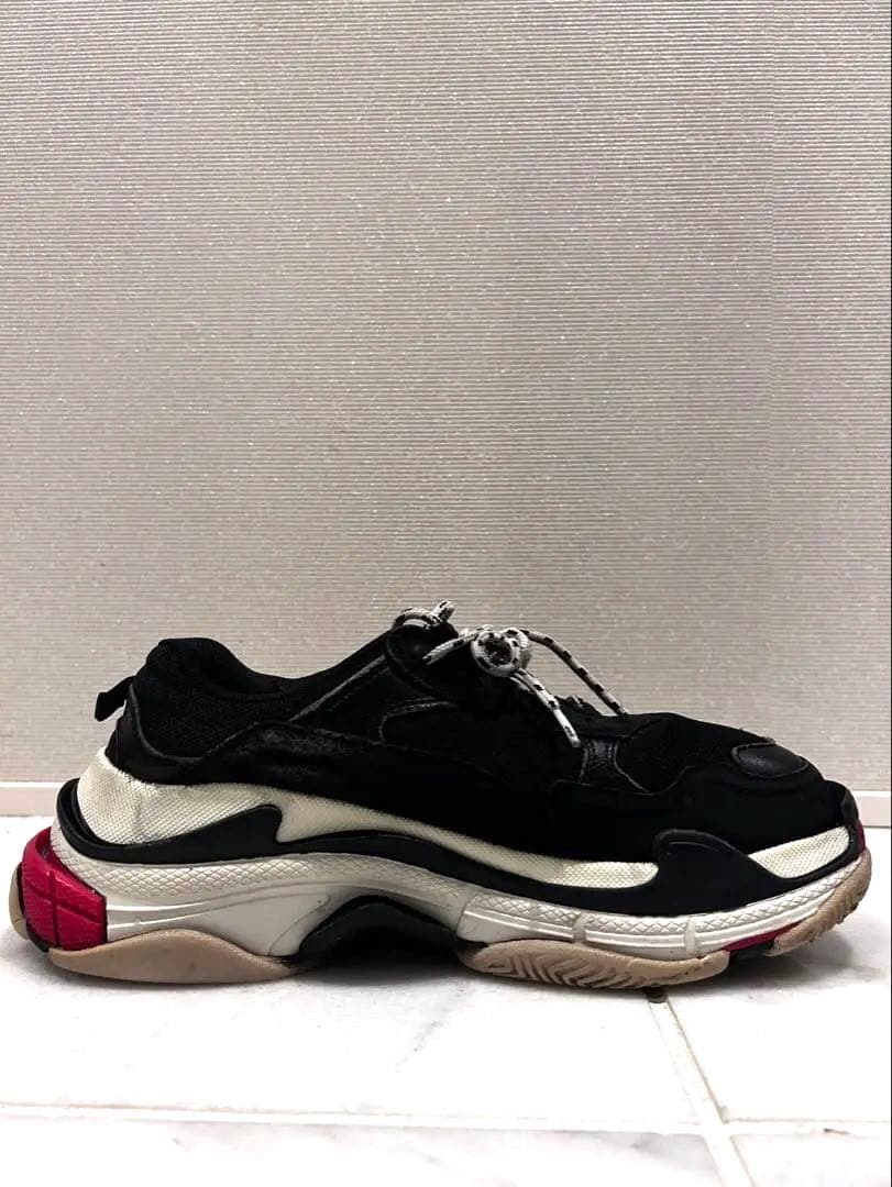 あ*様 BALENCIAGA スニーカー 41ブラック/ホワイト/レッド　トリプ