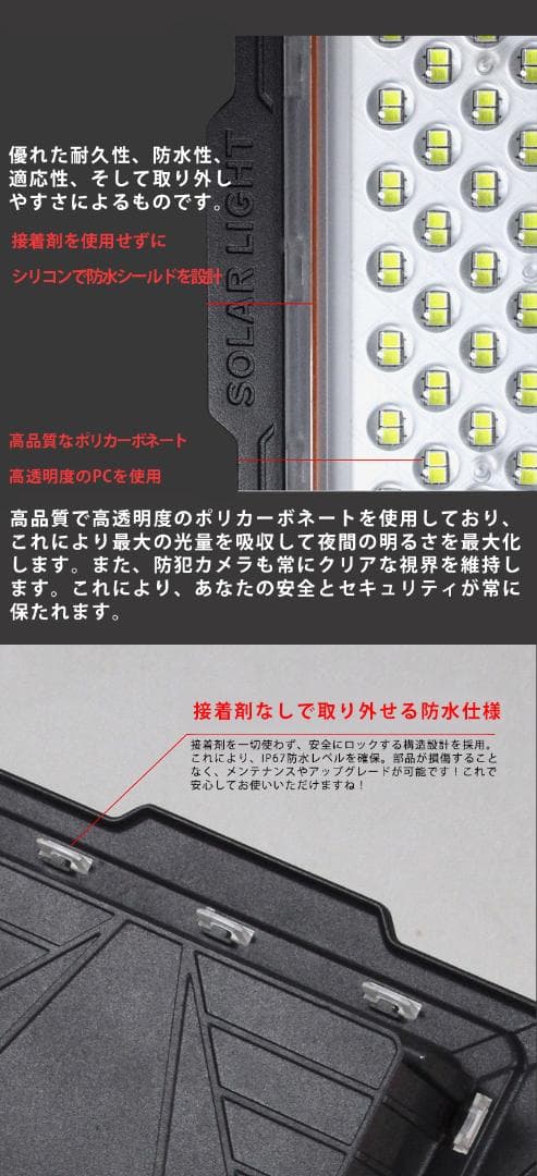 防犯カメラ付き屋外ソーラーライト【1160ルーメン】ワイヤレス/WIFI