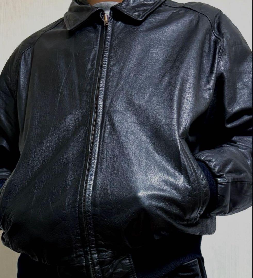 レザージャケット　a-2 革ジャン　LUAUレザージャケット