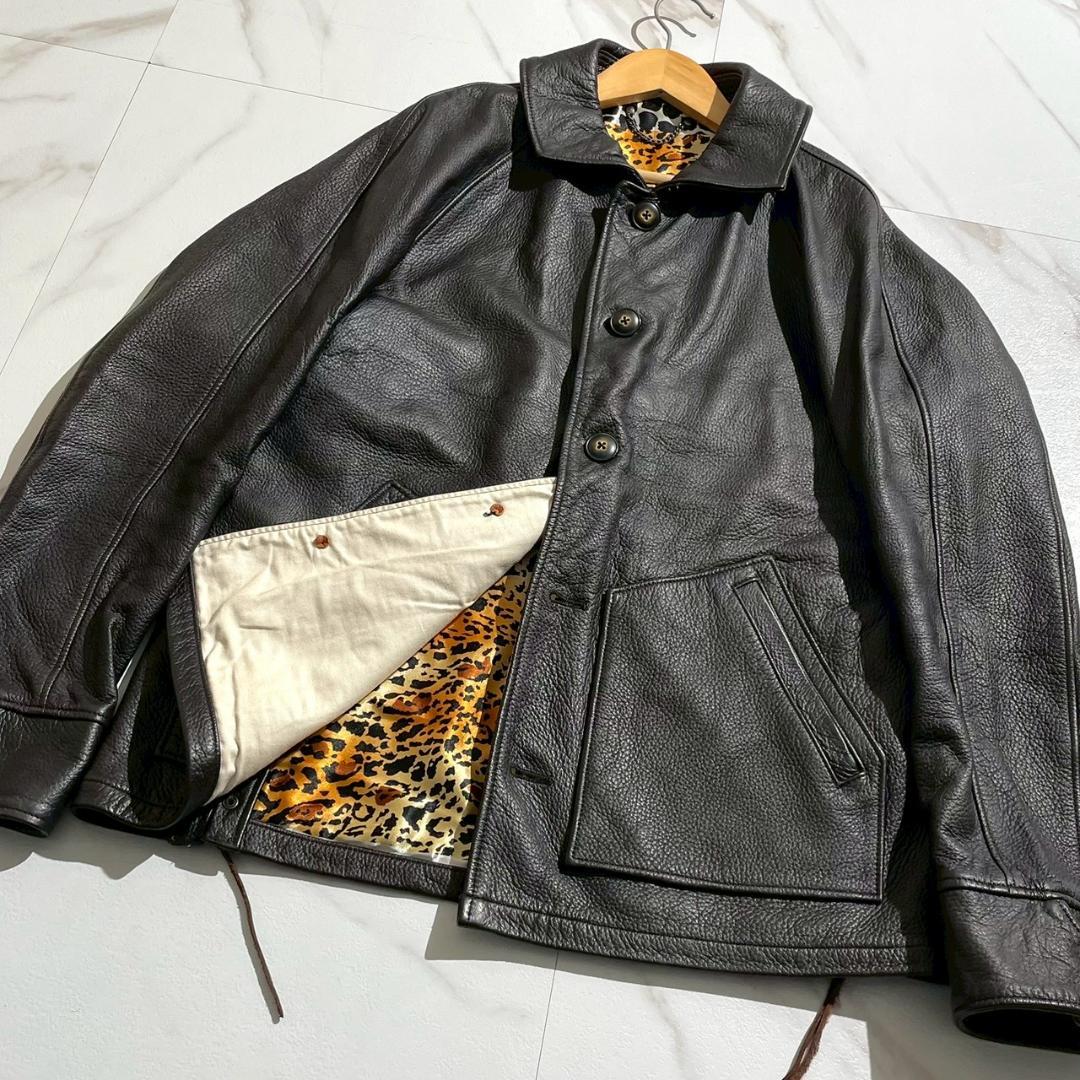 レア　NEXUS7 MADMAXX　ディアスキン　鹿革　レオパード　レザー　黒