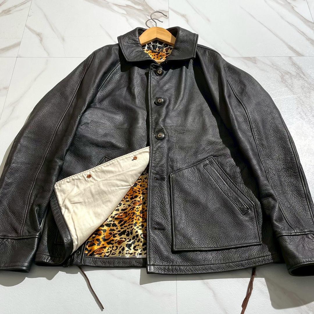 レア　NEXUS7 MADMAXX　ディアスキン　鹿革　レオパード　レザー　黒