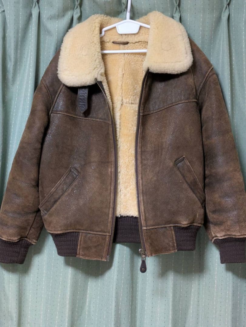 B-3フライトジャケット ムートン Wind ArmorウィンドアーマーLサイズ