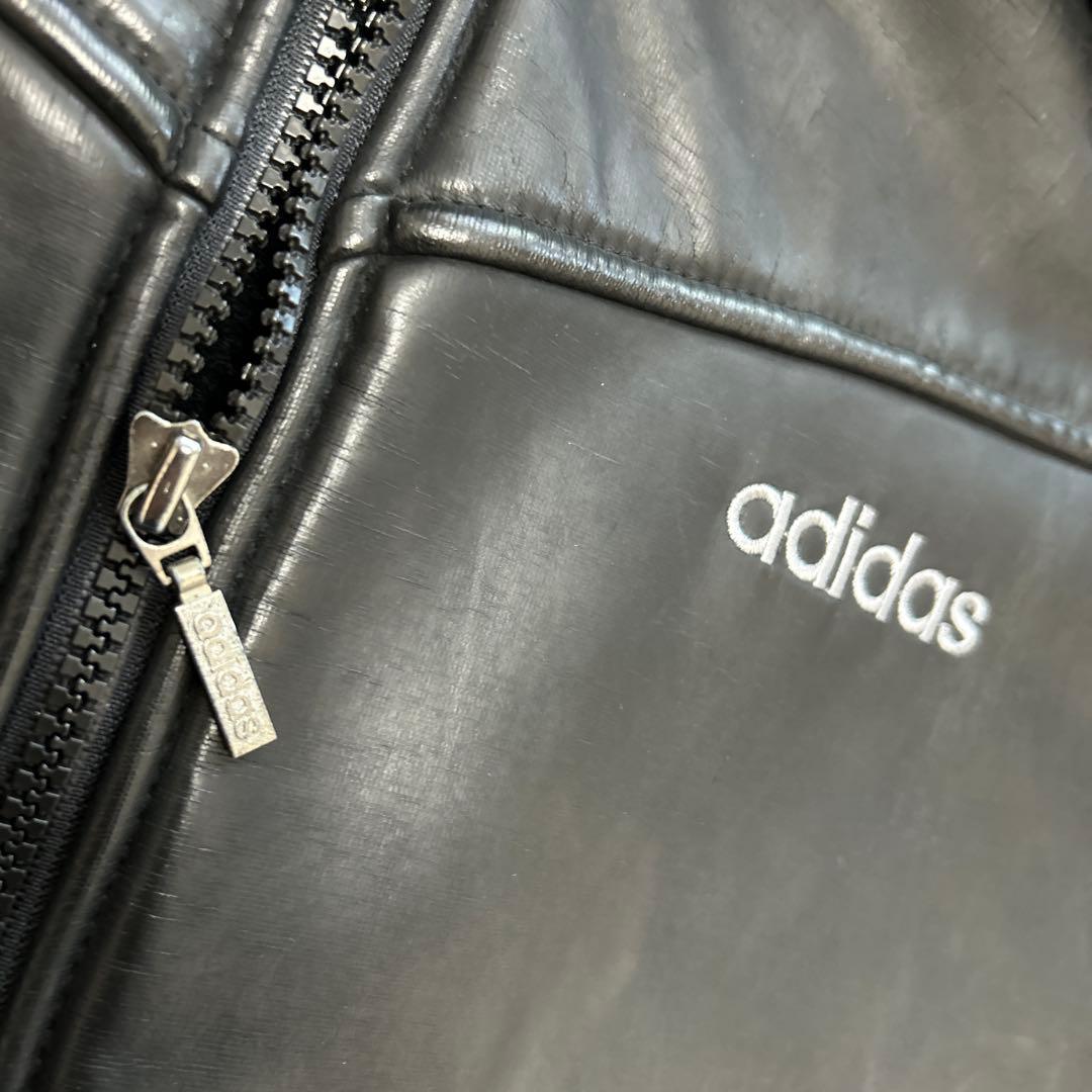 は*す様 90s Old adidas Fake leather jacket