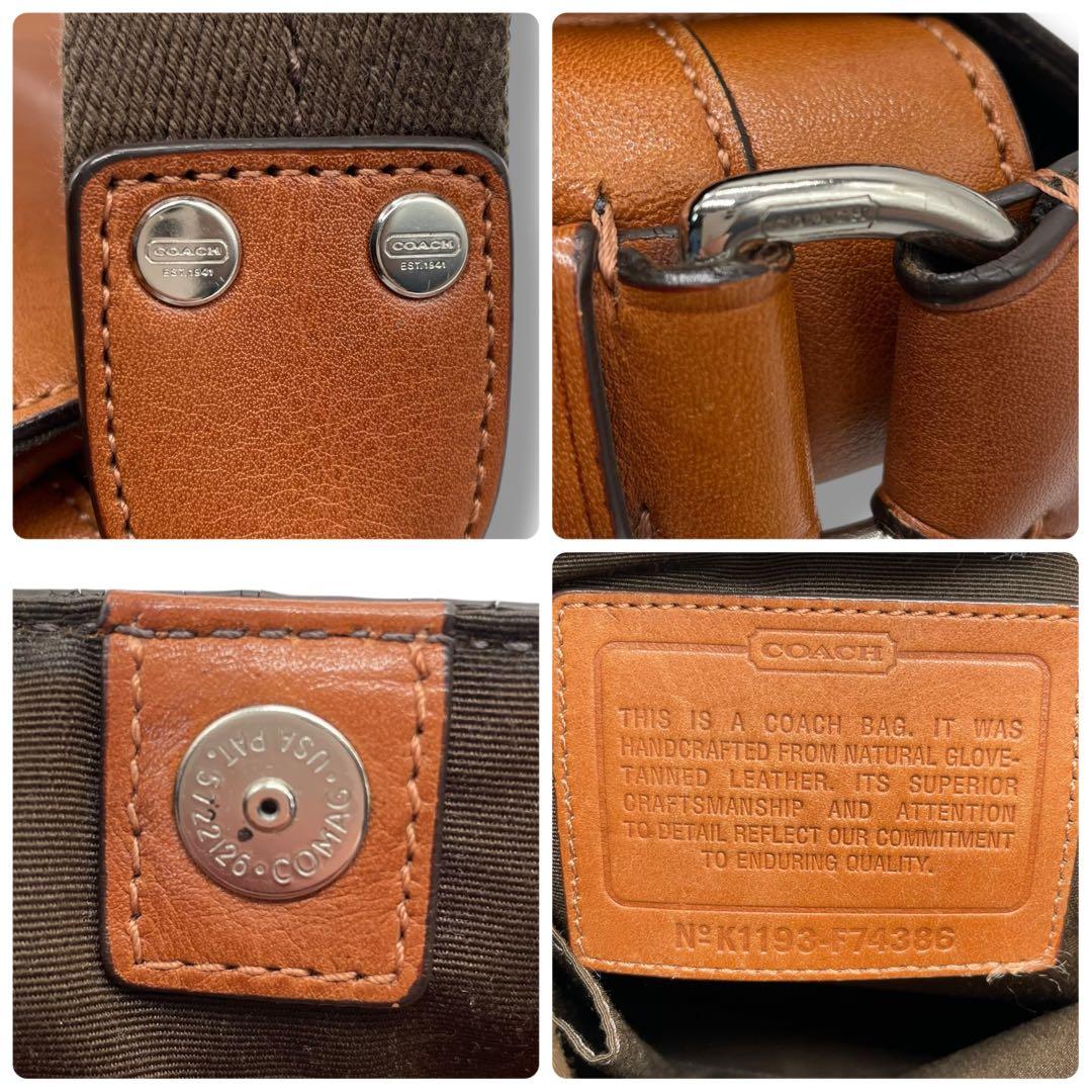 COACH コーチ☆グラマシー ショルダーバッグ A4収納可能 グラムレザー