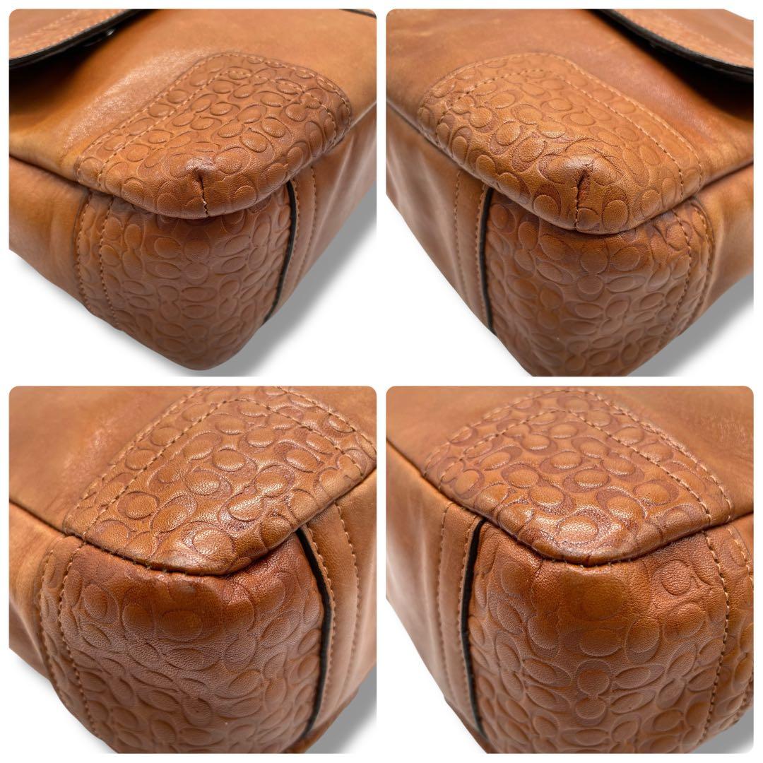 COACH コーチ☆グラマシー ショルダーバッグ A4収納可能 グラムレザー