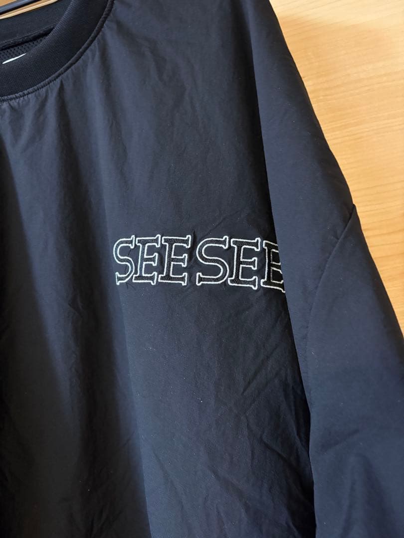 新品 SEESEE-9000 ブラック ナイロンジャケット ブラック