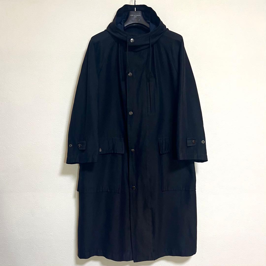 【田中オム】コムデギャルソンオム　フード付綿コート　モッズコート風　AD1998