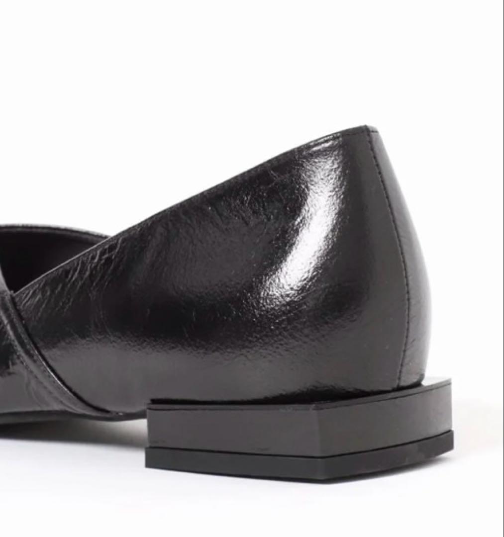 GRISEレザースクエアARTYフラット