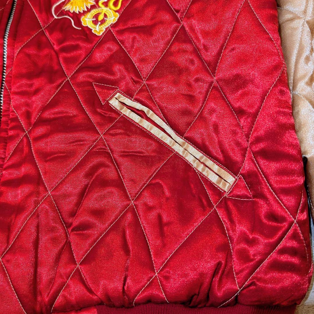 ★超土日ゲリラ★ドラゴンフライ リバーシブル 刺繍 スカジャン 鷹 龍 鷲