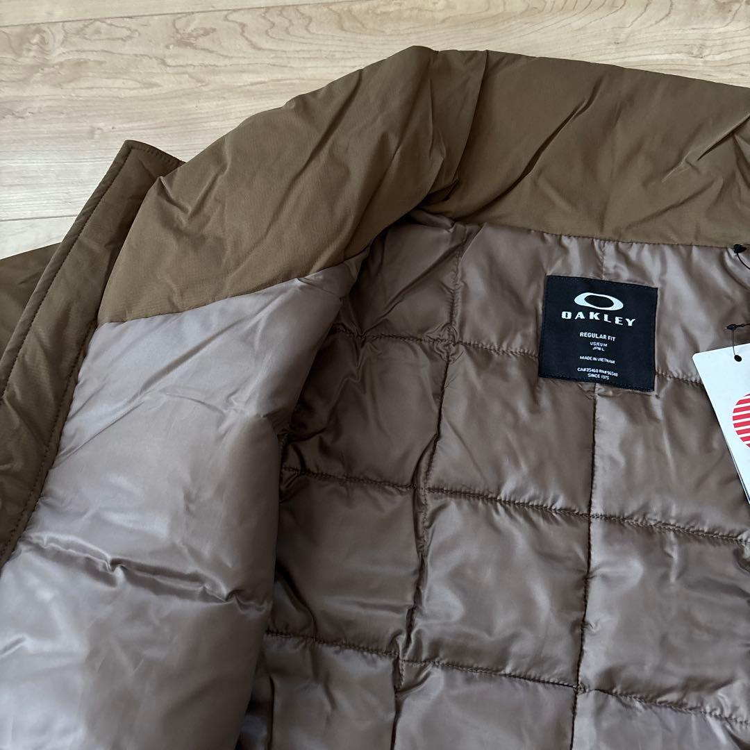 新品　オークリー　メンズ　撥水　軽量　中綿アウター　保温　ブラウン　XL