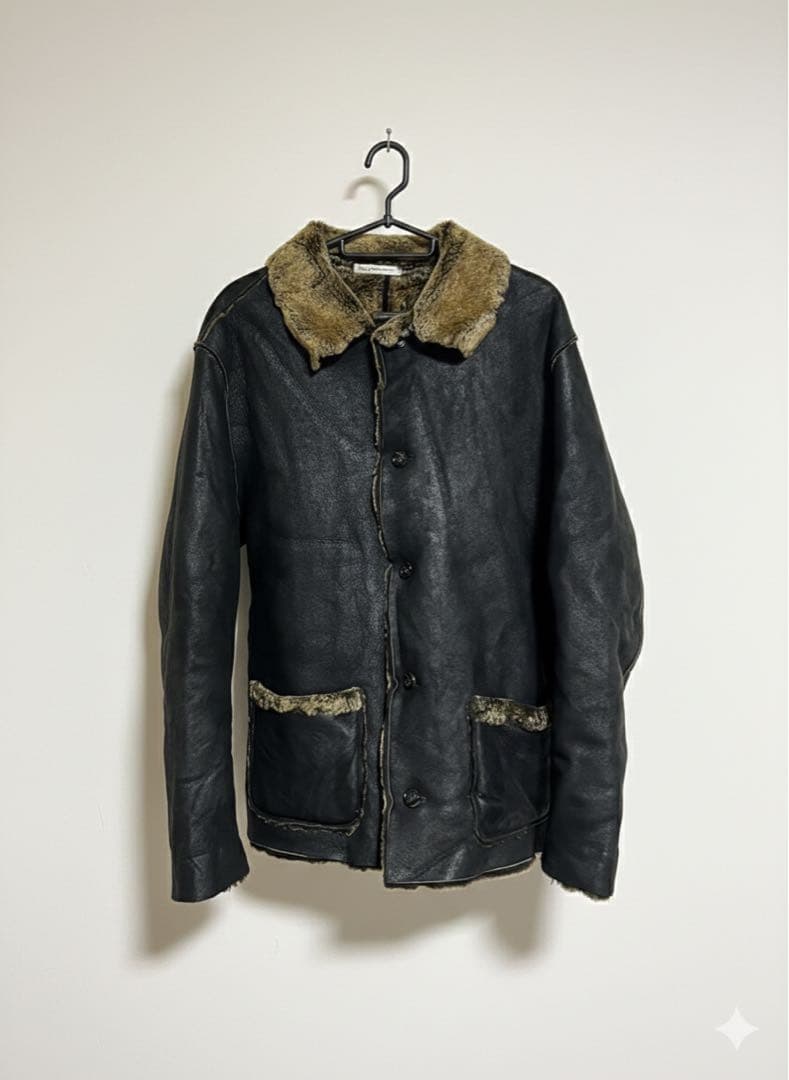 Papus ムートンコート　羊革コート　Mサイズ