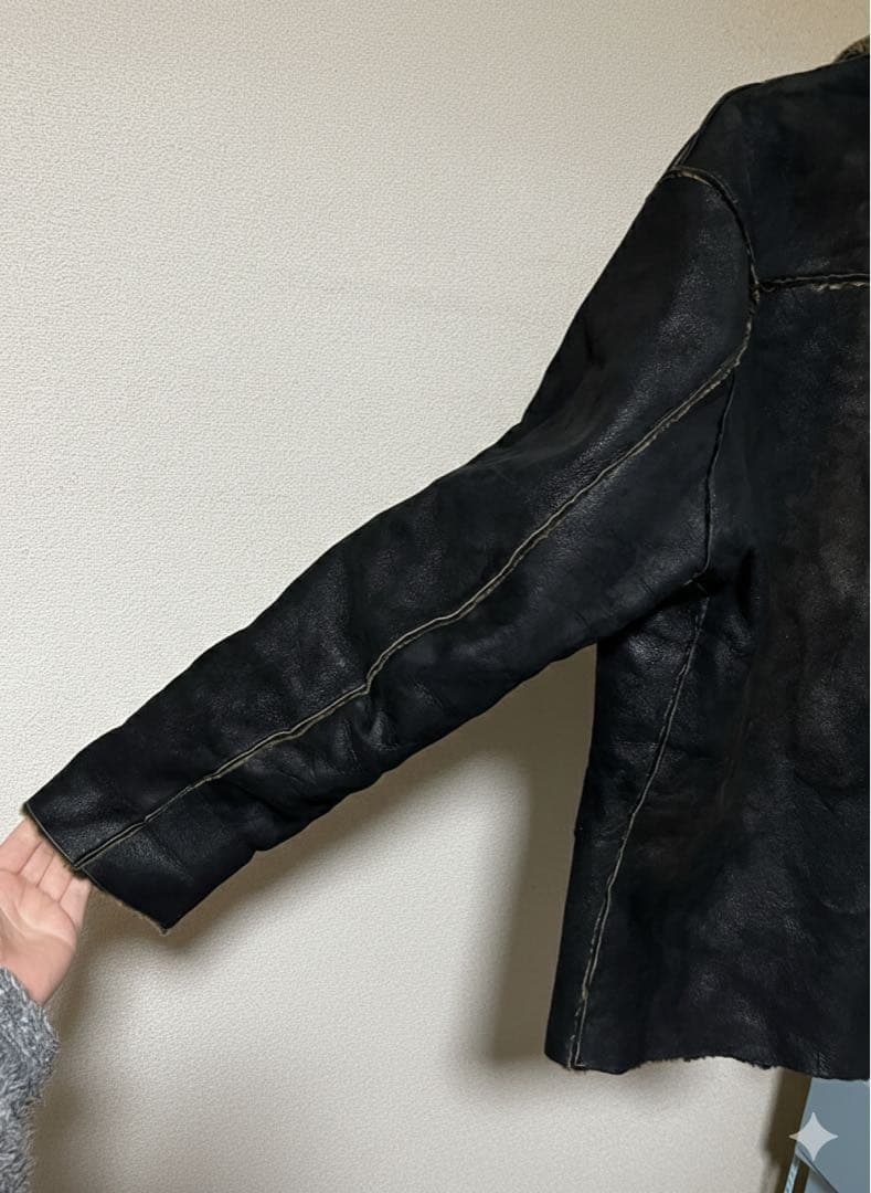 Papus ムートンコート　羊革コート　Mサイズ