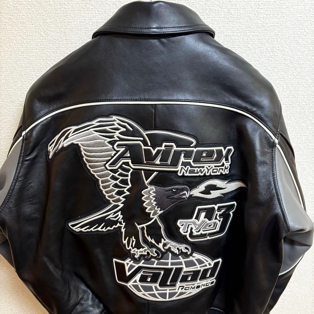 VALLAD × AVIREX レザー バーシティジャケット 【美品】