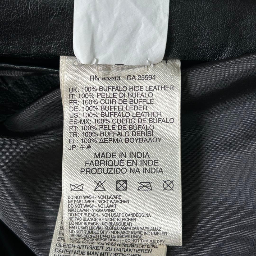 美品ディーゼル レザー シングルライダース ジャケット L レーシング 革ジャン