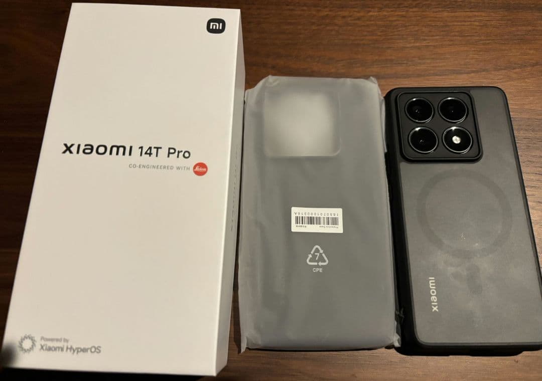 Xiaomi 14T Pro ブラック ケース付き