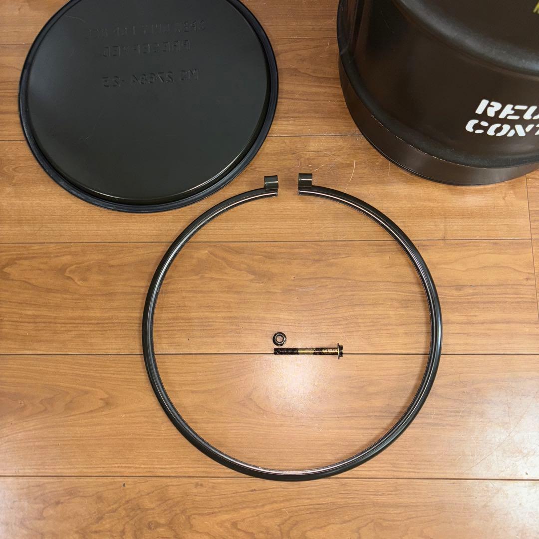 美品　米軍　実物　ペール缶　ドラム缶　ODグリーン　送料無料