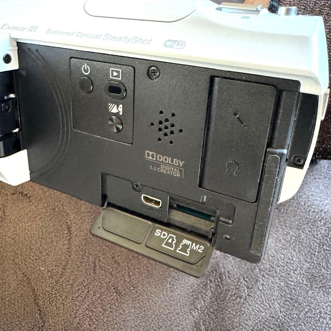 超美品SONYデジタルHDビデオカメラHDR-CX670専用マイク充電器付き白