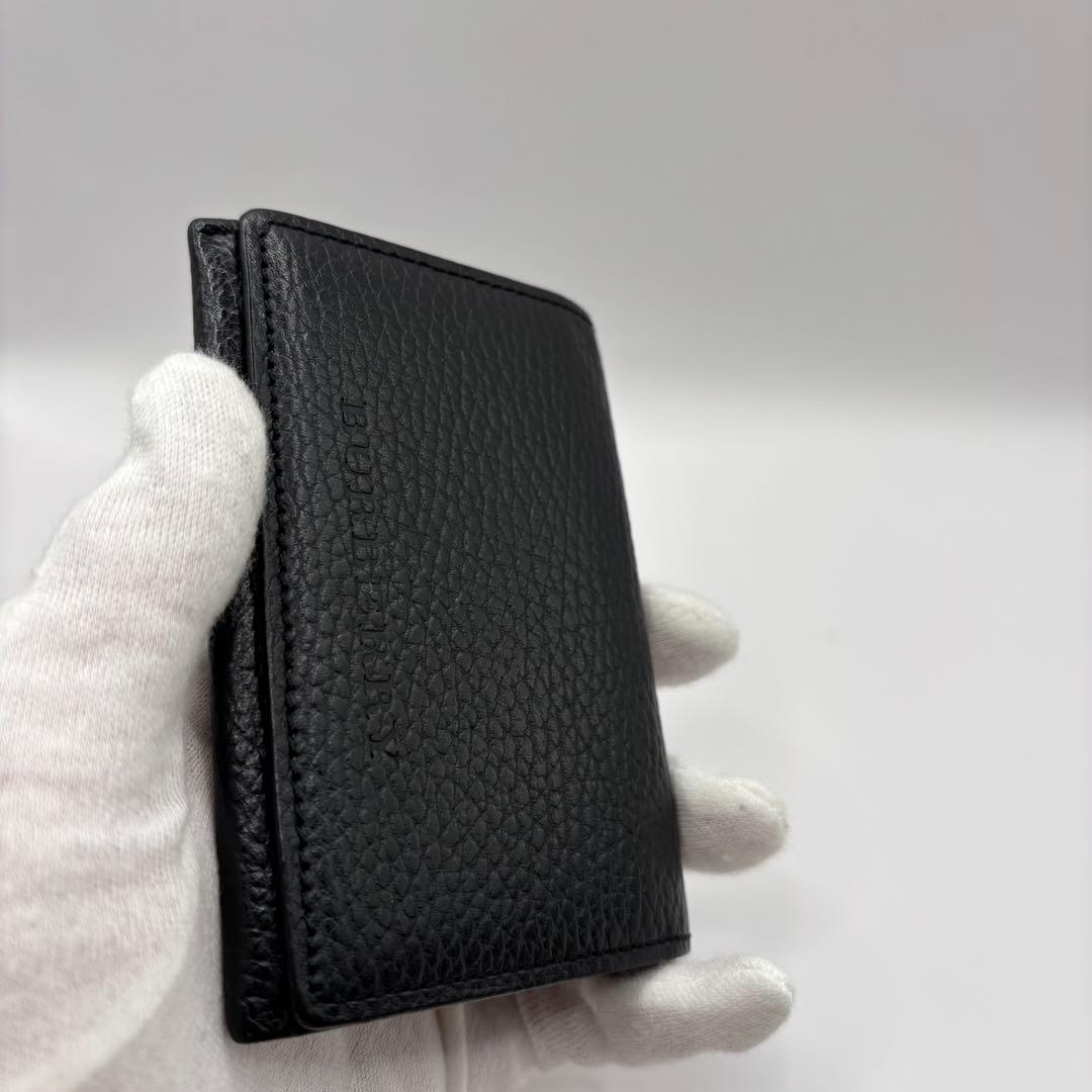 BURBERRY 名刺ケース　カードケース　ブラック　ノバチェック　レザー
