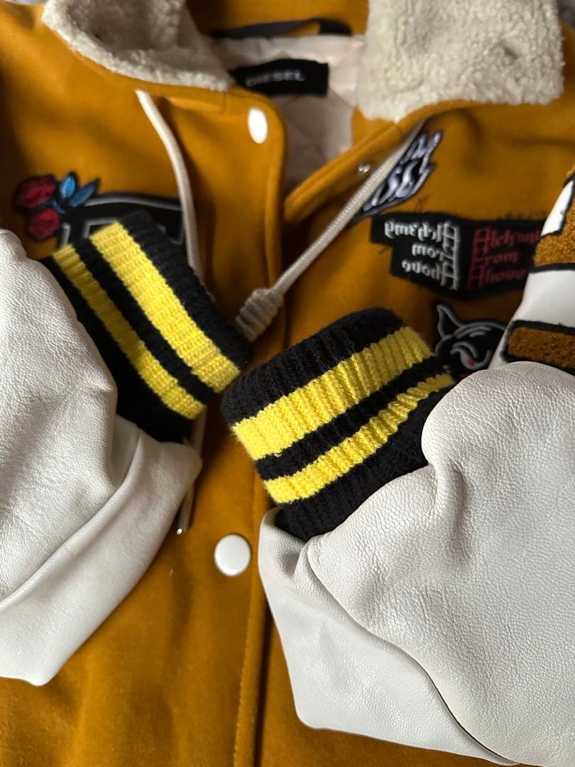 美品 希少 DIESEL ディーゼル スタジャン XXS ウール オーバーサイズ