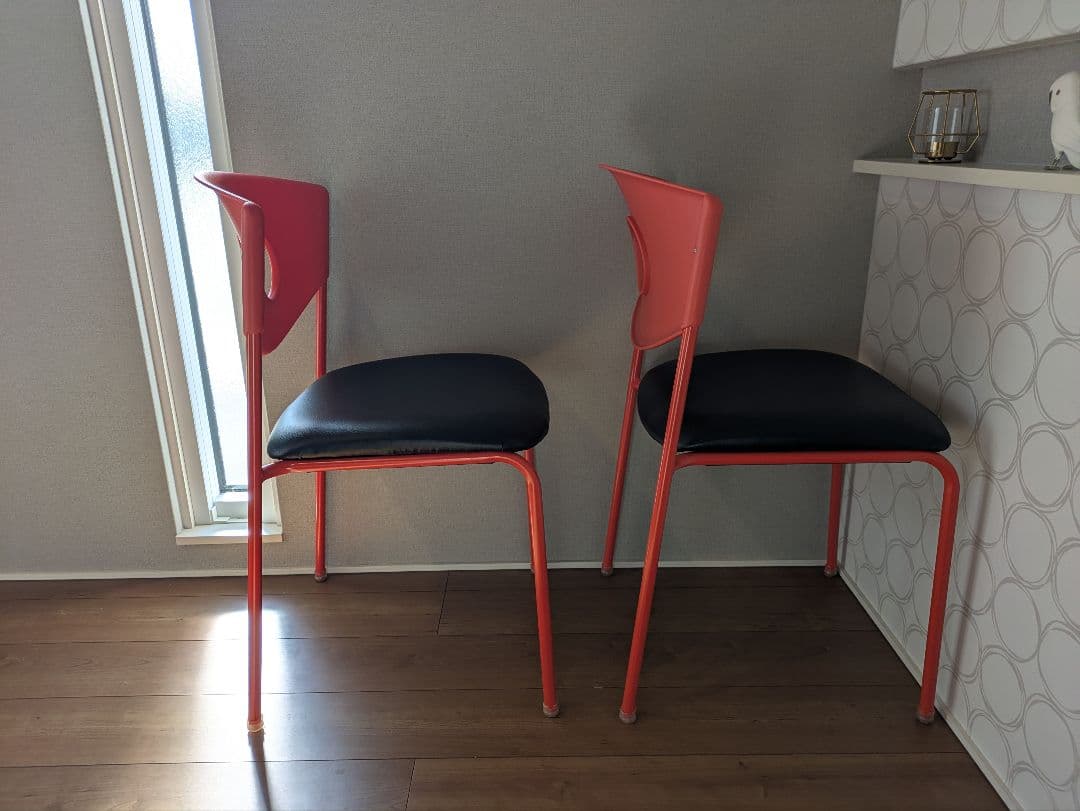 【OLD IKEA】イケア STOLJAN ストルヤン 2脚セット レッド