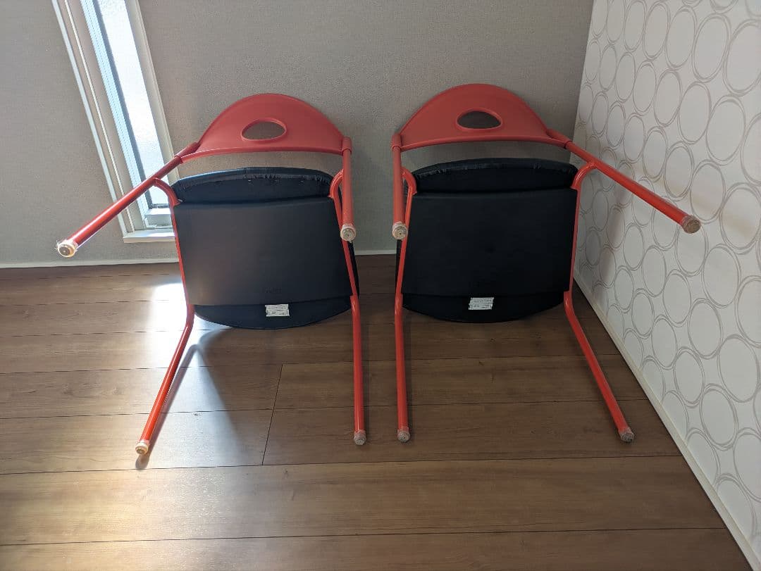 【OLD IKEA】イケア STOLJAN ストルヤン 2脚セット レッド