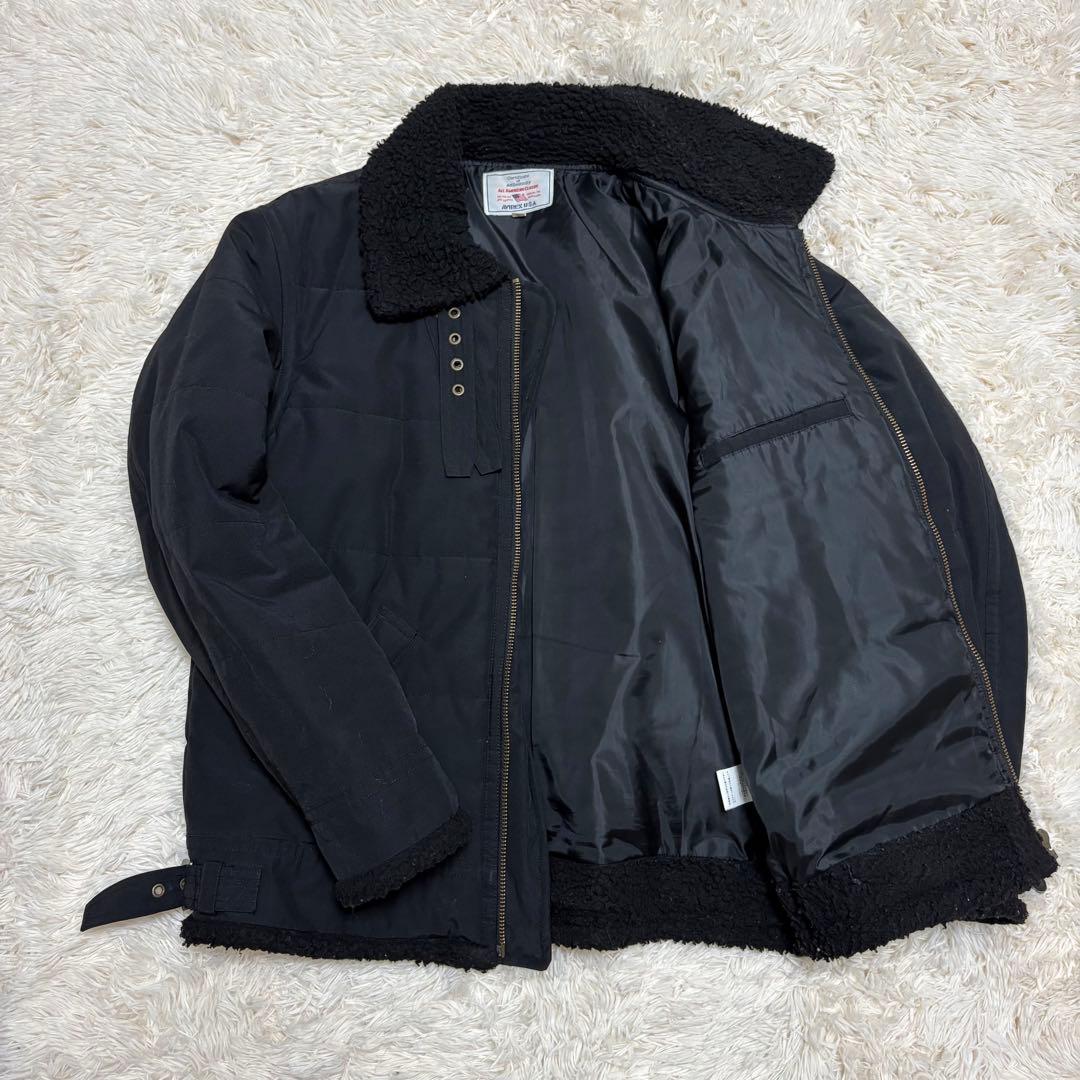 AVIREX アヴィレックス★B-3 ボア フライトジャケット XL ブラック