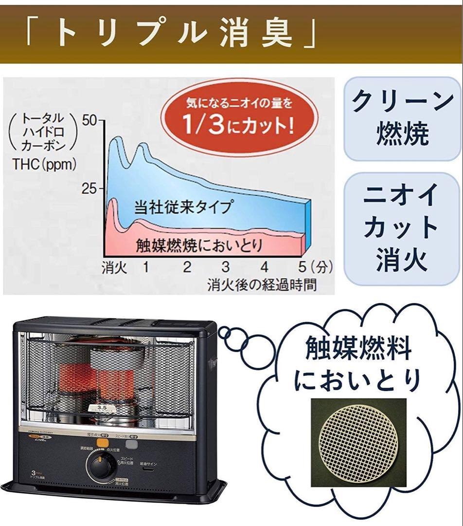 コロナ石油ストーブ 遠赤外線 ダークグレー SX-E3521WY(HD)