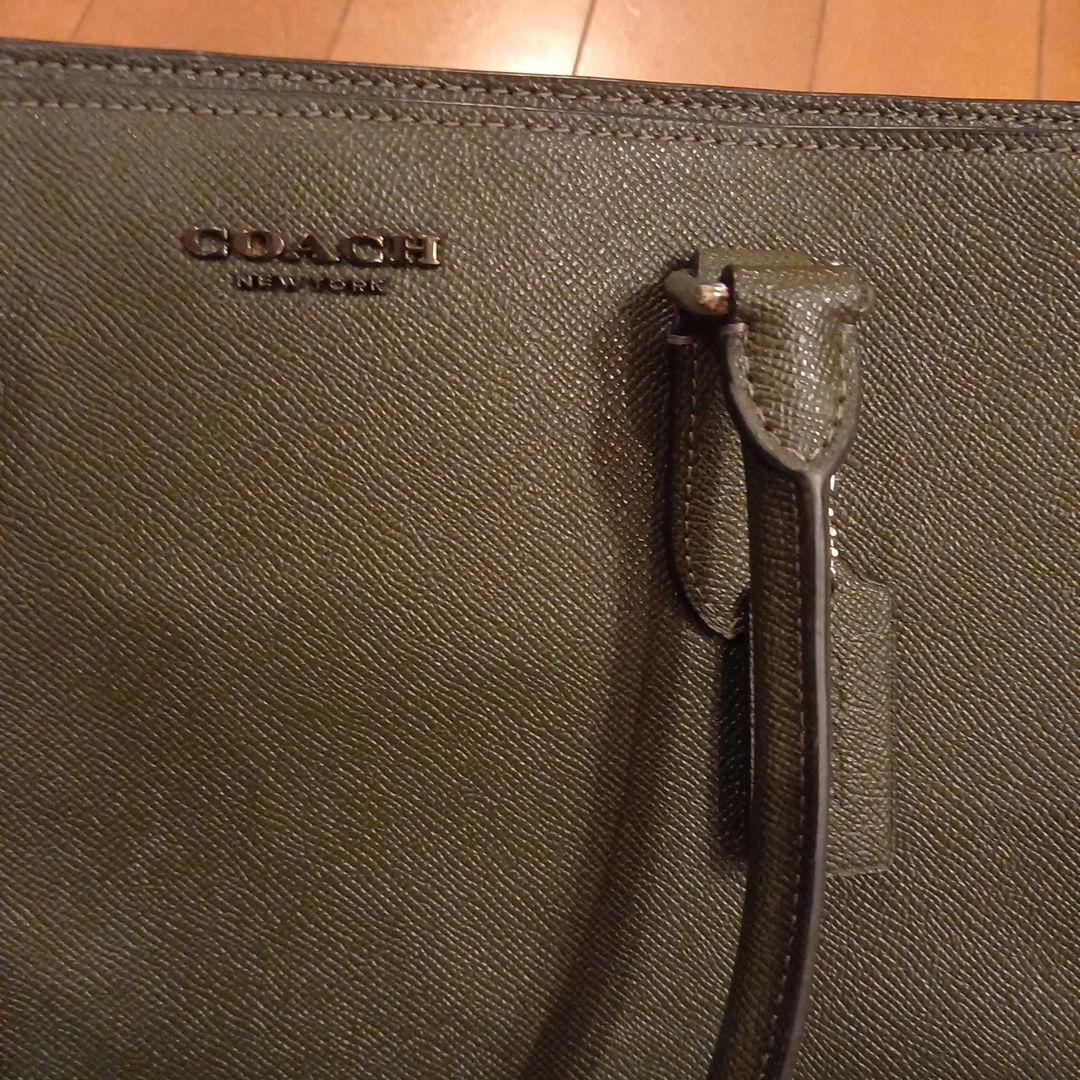 ossiさま専用　COACH オリーブグリーン トートバッグ